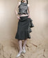 Back Tiered Skirt